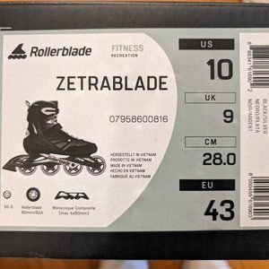 Zetrablade rollerblade men size 10